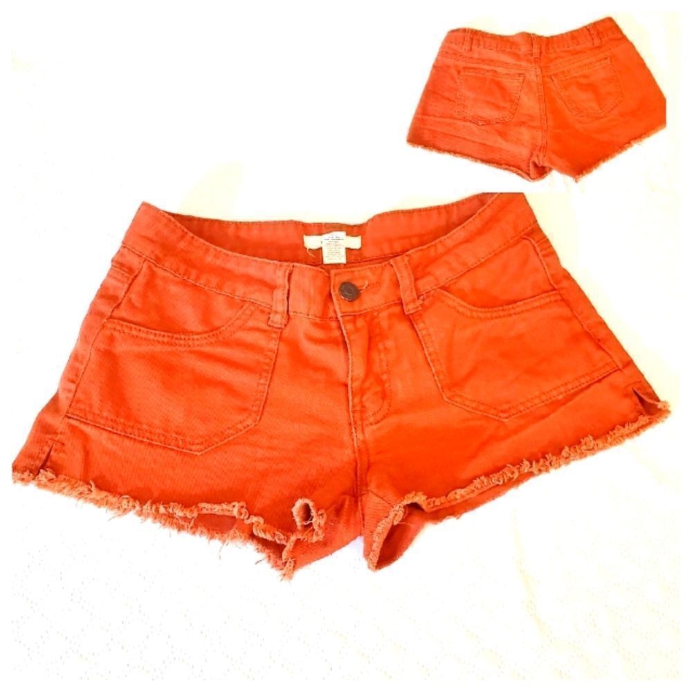 Blue Asphalt Orange Jean Short Shorts Size 5/27.